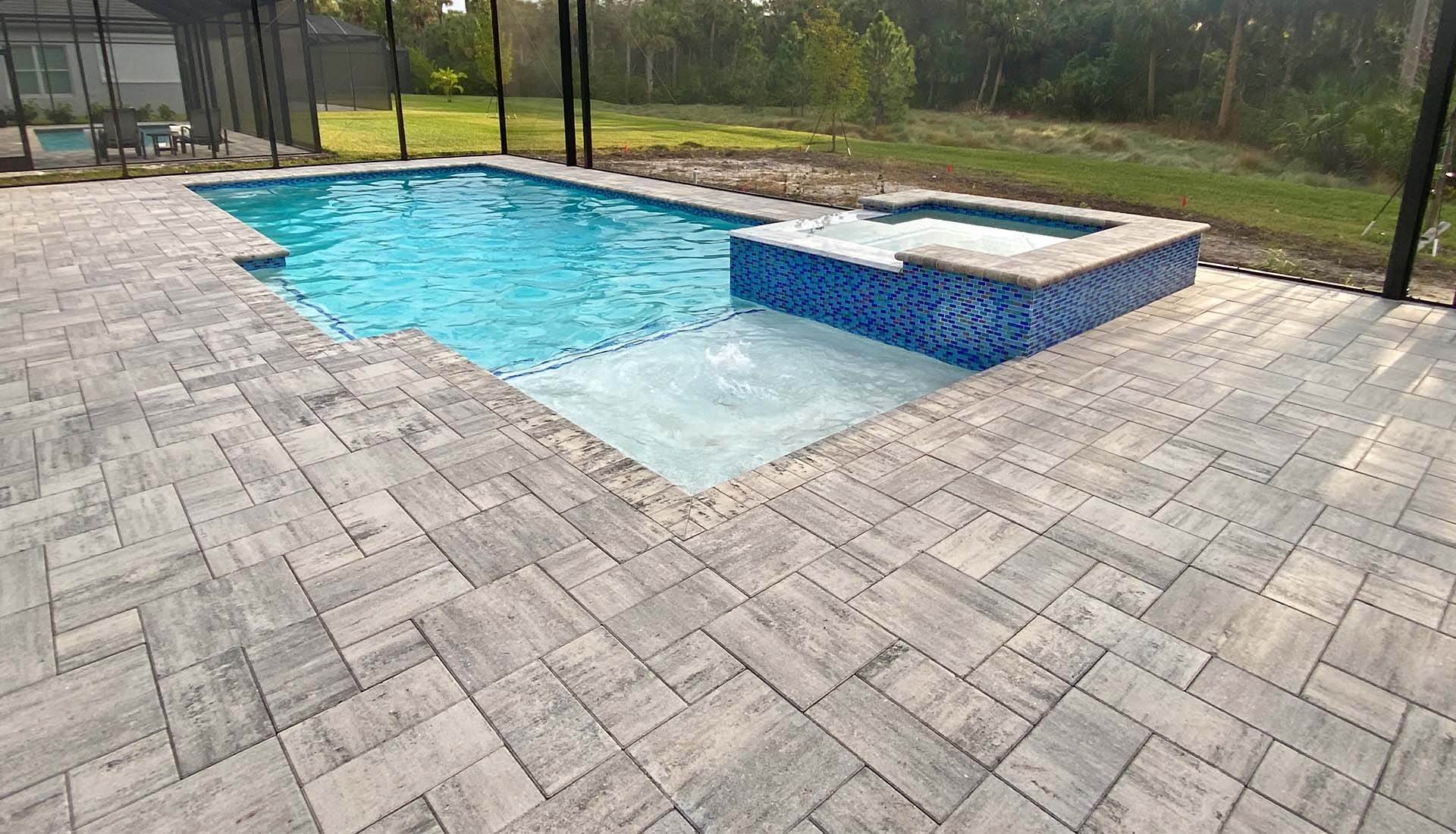 4 - Photo of Cement Pavers and spa - Pool and Deck Concepts, Naples, FL
