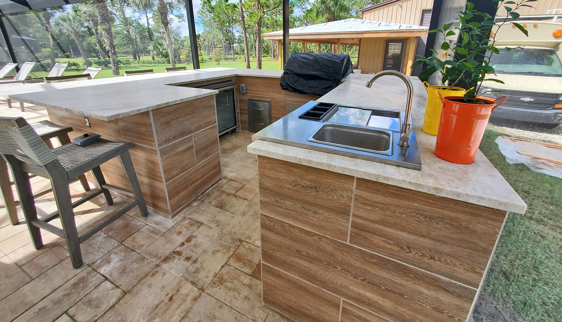 Pool and Deck Concepts Custom Outdoor Kitchen design